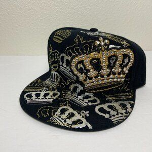 NWT Leader Men's Cap Crown Stones Size M